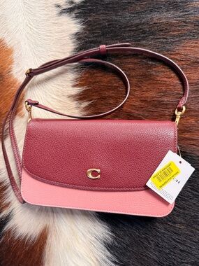 Coach Pink Leather Crossbody Bag